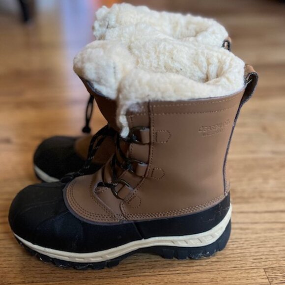 BEARPAW: YOUTH GIRLS 'KELLY' WINTER SNOW BOOTS-SIZE 4 **FANTASTIC CONDITION** - Picture 3 of 4